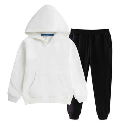 Sweat Suit Childrens White Sweatpants Girls Sweatsuit Piece Outfits