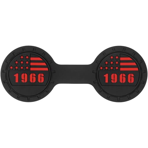 Portavasos para Ford Bronco 2021-2025 en silicona rojo miniatura 1