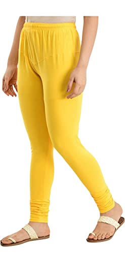 Image of Women's Cotton Chudidar Leggings | Stretchable | High Rise | Full Length | Soft & Comfortable | Ethnic Wear Bottom