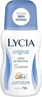 Lycia Original Deodorante Roll On Antibatterico con Microspugne, 48H, Senza Alcool, 50 ml
