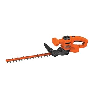 BLACK+DECKER Electric Hedge Trimmer, 16-Inch 3.0 Amp Compact Corded Power Hedge Trimmer (BEHT100)