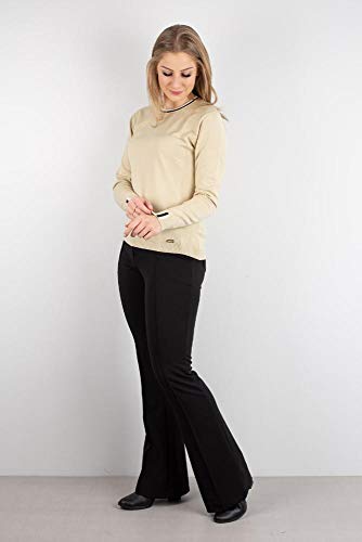 Blusa de malha manga longa Sumaré 31213 - Bege - P