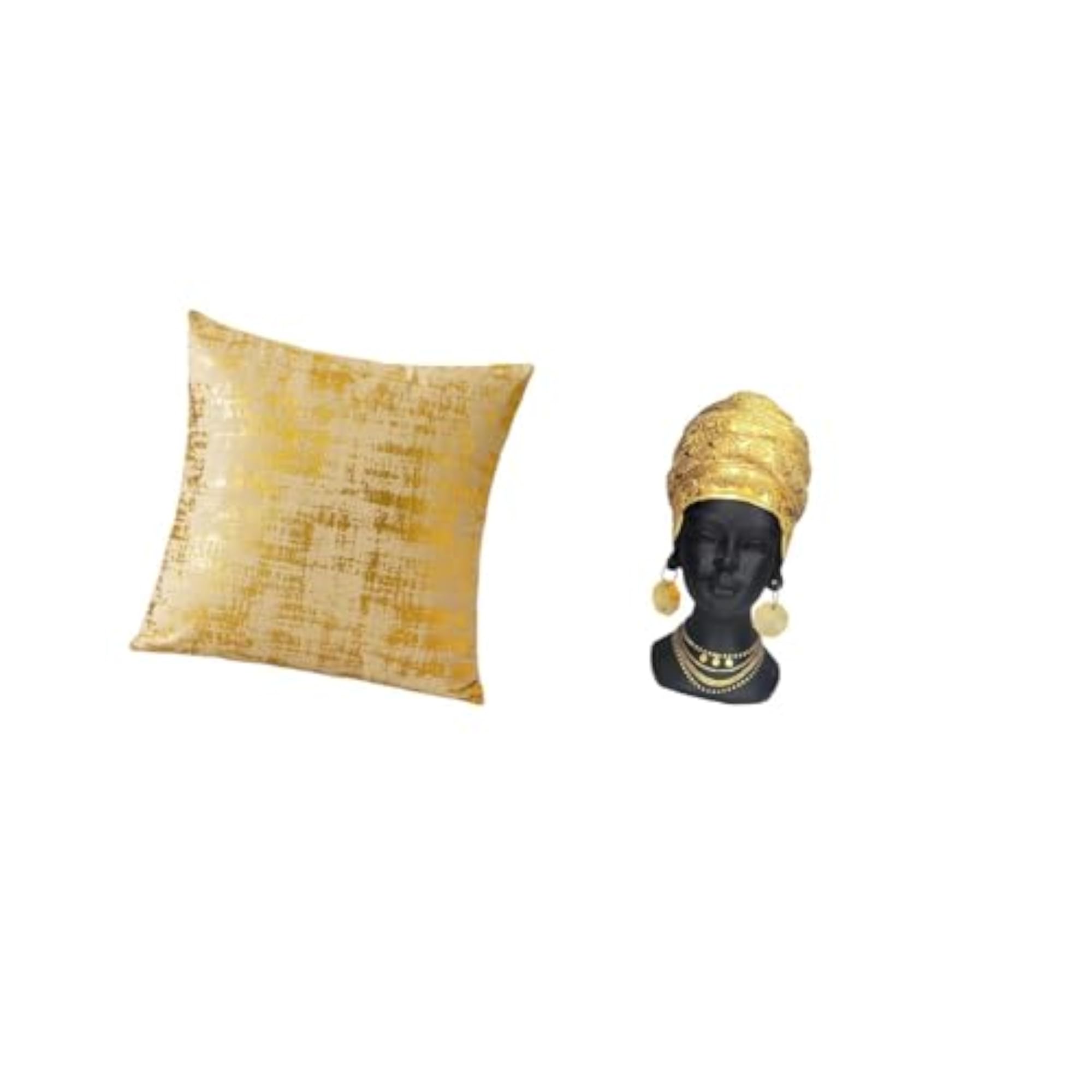 Elegant African Woman Throw Pillow Cover