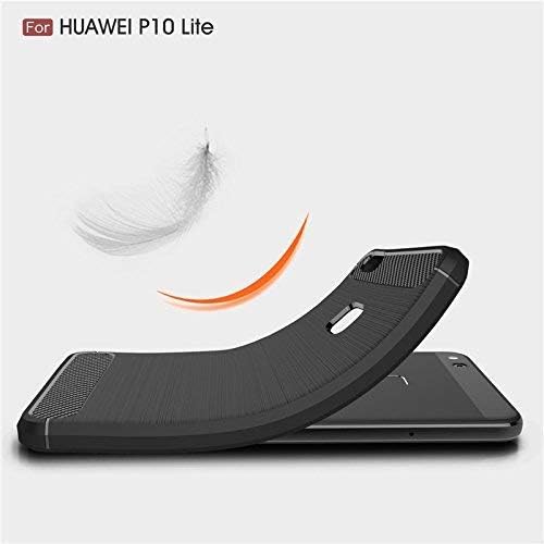 Image of Hybrid Carbon Fiber Back Case for Huawei Honor P10 Lite (Black)