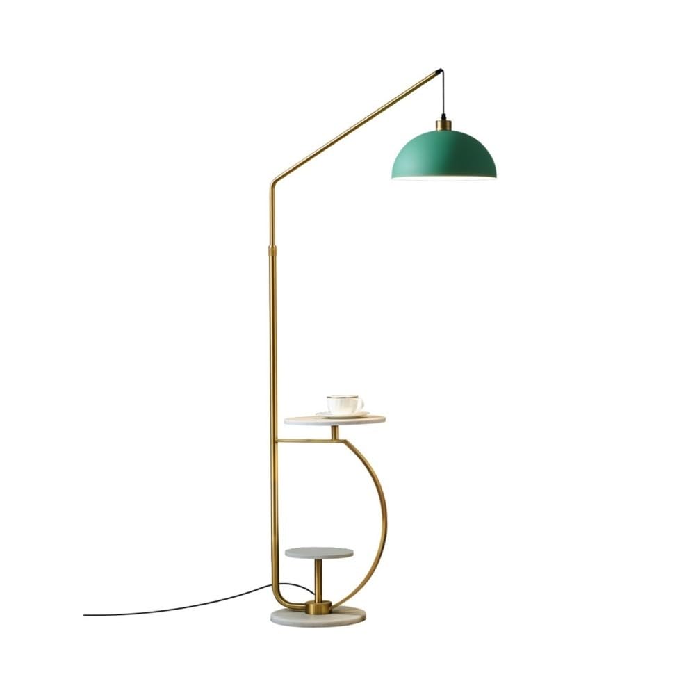 Jian1004 Floor Lamp, Marble Base LED Floor Lamp with Tray, Modern Standing Light for Living Room Bedroom Office Cafe
