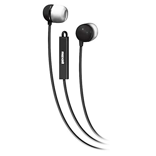 Maxell 190300 In Ear Bud With Mic Black #TOP2