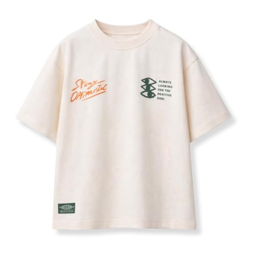 Image of Alan Jones Clothing Boys Oversized Cotton Printed T-Shirt | Round Neck, Short Sleeves, Casual Wear