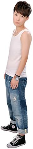 AIVTALK Les GL Lesbian Chest Breast Binder Flat Long Vest Tops, White, Medium