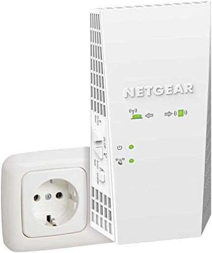 Mesh WLAN Repeater EX6420 WLAN Verstärker, AC1900 Dual Band WiFi, Abdeckung 2 bis 3 Räume & 25 Geräte, bis zu 1900 MBit/s Geschwindigkeit,