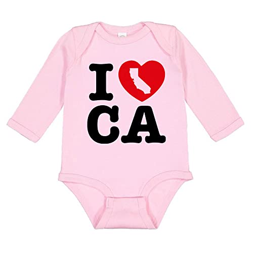 I Love California Long Sleeve Baby Infant Bodysuit