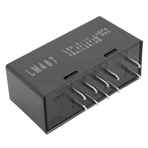 Lssapr LM487 LED Flasher Relay, 10383321 15231201 Turn Signal Relay, Replacement for Chevy GMC Cadillac Hummer 2003-2007 Select Models Warning and Turn Signal Flasher for GMT800 Platform
