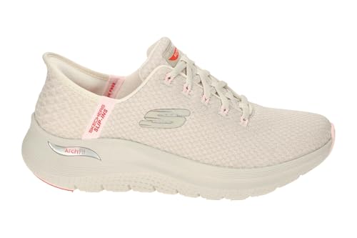 Image of Skechers Arch Fit 2.0- G Women's Engineered Knit Upper Vgn Wear Trainers (Beige, US 10)