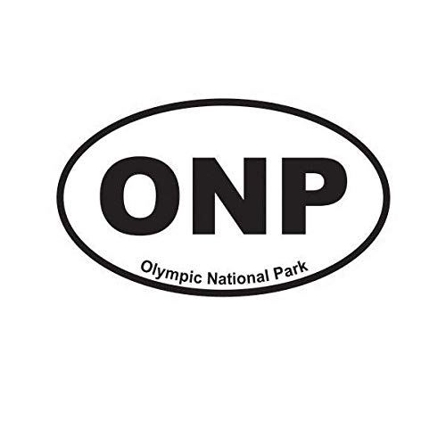 ION Graphics Olympic National Park Oval Sticker Decal Vinyl Euro ONP 5" Bumper Locker Laptop Window - Sticks to Any Surface