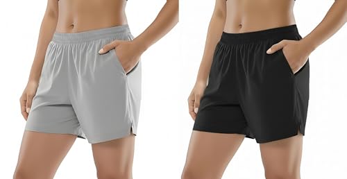 Image of Women's Sports Shorts with 2 Pockets, Black, NS Lycra Material, Stretchable Fit for Running and Workout