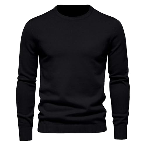 Men's Sweater Crew Neck Long Sleeve Sweaters Casual Pullover Sweater Cable Knit Pullover Plus Size Warm Winter Outwear3