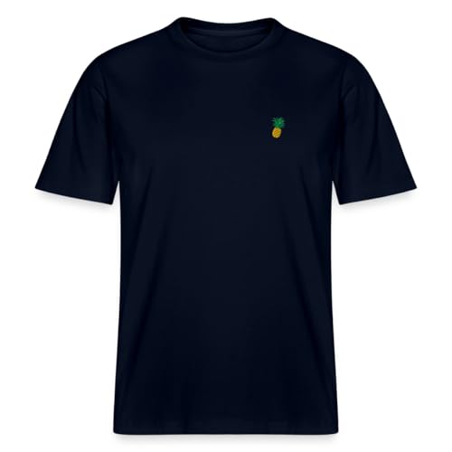 T-shirt bio unisexe broderie ananas Spreadshirt en coton haut de gamme
