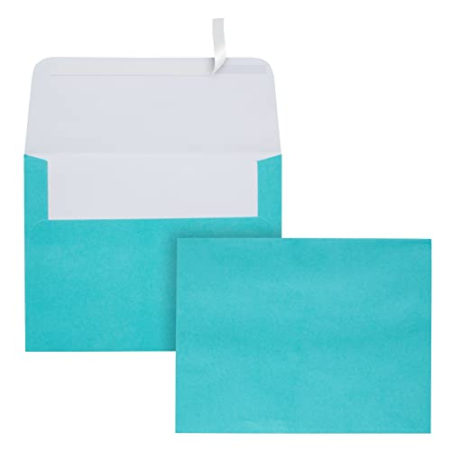 100 Pack Colored 4X6 Envelopes For Invitations, Birthday Cards, Wedding, Photos, Self-Adhesive Peel And Stick (A6, 7 Colors) #TOP5