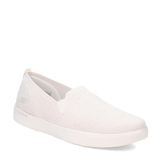 Skechers Tênis feminino Hyper Vulc-Knit Slip on, Branco, 38