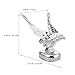 PRETYZOOM 2Pcs Eagle Hood Ornament for Cars Durable Fit Vehicle Exterior Decoration Elegant Design for Car Models