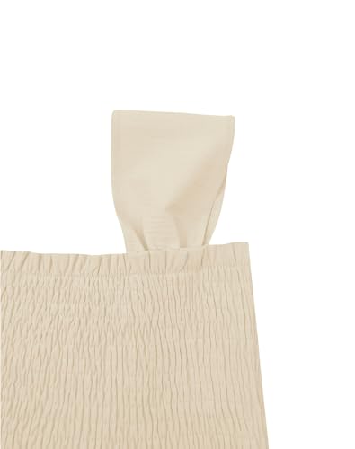Image of Bingerlily Girls Summer Casual Tops Square Neck T Shirts Cute Smocked Top Tees