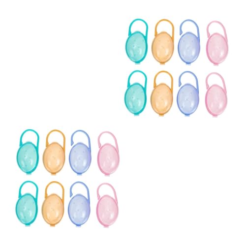 SUPVOX 2 Series Estuche Portachupetes De Plástico De Almacenamiento De Chupetes Accesorio Práctico Y Portátil Bebés Y Recién Nacidos 8 Piezas*2