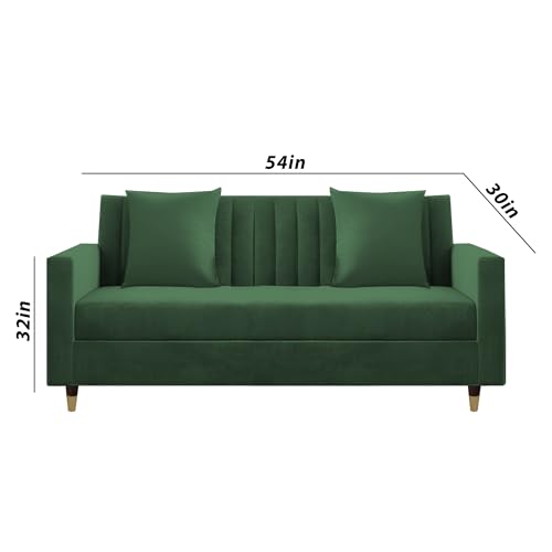 Image of Casaliving Garcia 3+2 Seater Sofa Set for Living Room (Green Colour) Premium Fabric Sofa