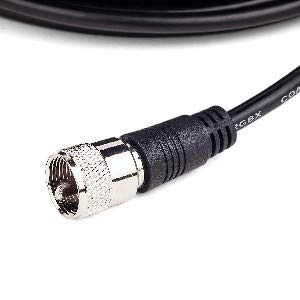 Coax Cable 20 Ft - Coaxial Cable Connector - Antenna Cable - Coax Connector - Coax Cable Connector - RG8X Coaxial Cable - UHF Antenna Cable - Male To Male Cable - RG8X Coax - 6 Meters - STEREN 205-720