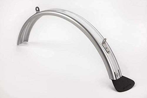 ブロンプトンマッドガードブレード+フラップのみ-リア-Rバージョン(シルバー)ラックバージョン Brompton Mudguard Blade + Flap only - Rear - R Version (Silver) Rack Version
