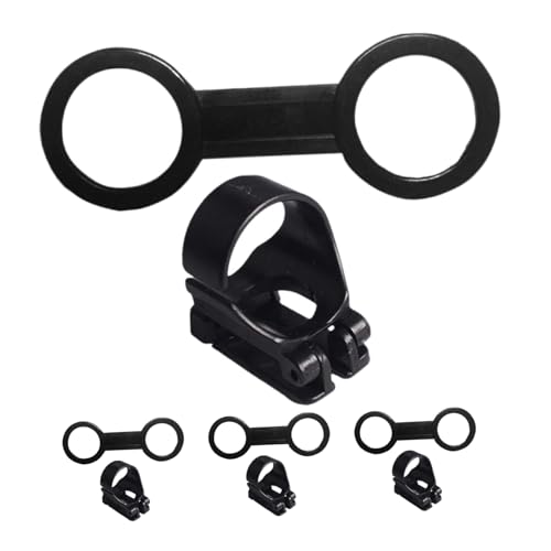 UKCOCO Clip para Snorkel de Buceo 8 Piezas Soporte y Fijación para Tubo de Snorkel de Silicona Negra Accesorio Compatible Adulto Adecuado para Deportes Acuáticos Submarinos