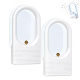 2PCS Fruit Fly Traps for Indoors- Highly Effective UV Blueish-Purple Light | Plug-in Fly Trap for Flies, Fruit Flies, Moths, Gnats, and Other Flying Insects, with 10 Sticky Pads(MK13-2pc)