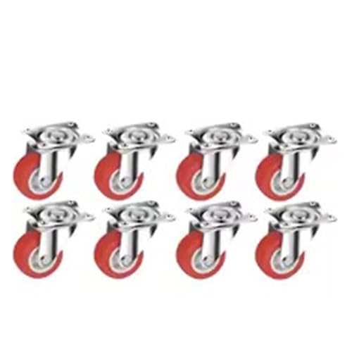 Ruedas giratorias, 1,5 pulgadas, carro de herramientas, plataforma utilitaria, ruedas silenciosas