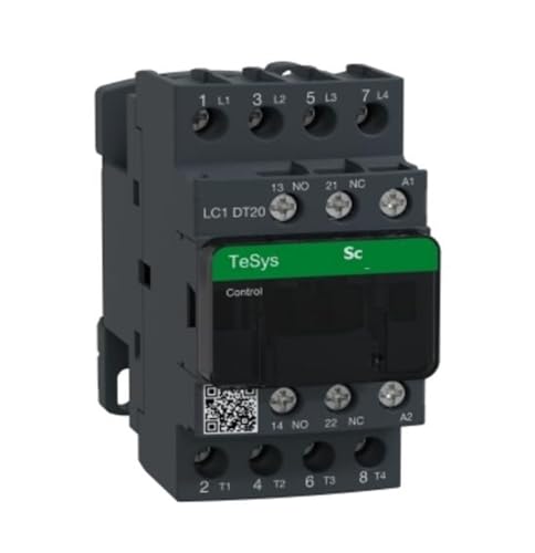 Contacteur TeSys D LC1DT20F7C Schneider 4P 20A bobine 110V AC pour automatisme