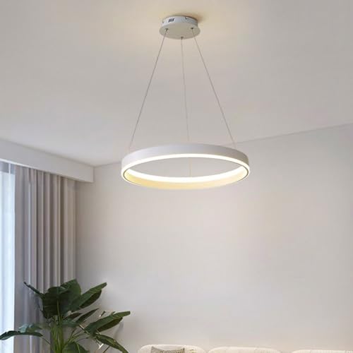 Lustre LED suspendu cuisine et bureau YangRy luminaire anneau moderne