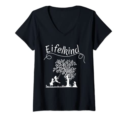 Mujer Eifelkind – Diseño para fans de Eifelkind para mujer/niños Eifel Camiseta Cuello V
