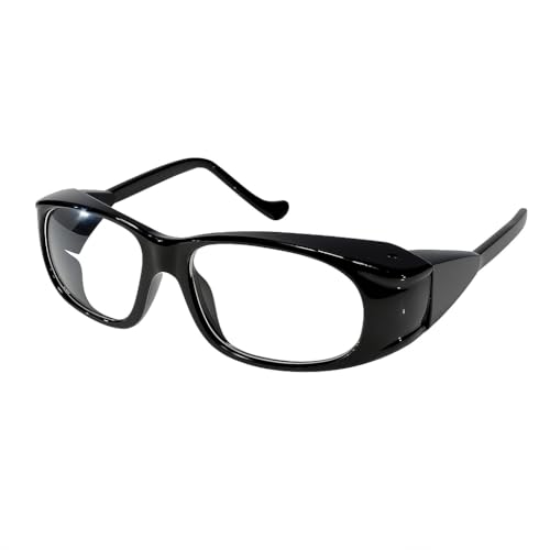 Image of FAMOUS Protective Safety Glasses Frame for Men & Women Polycarbonate Frame Replaceable Lenses Compatible with Single Vision, Bifocal & Progressive Lenses Unisex Design