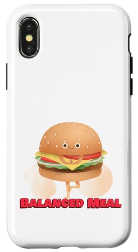 Funny Fast Food Balanced Meal Foodie �X�}�z�P�[�X iPhone X/XS �p