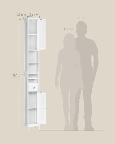 Schmaler Hochschrank statt Wandmontage