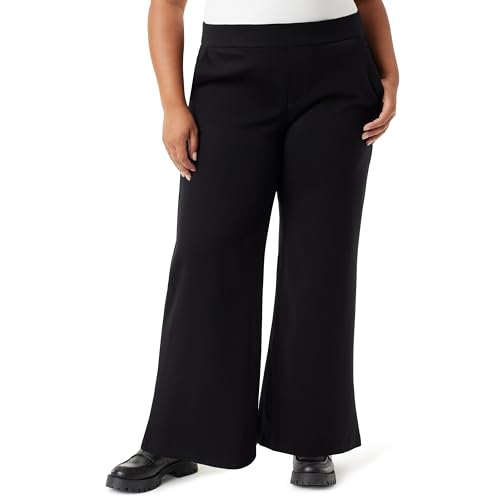 Gloria Vanderbilt Women's Pull on Trouser 4 Pocket Mid Rise Straight Leg Pant Plus
