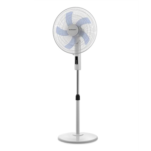 Orbegozo Ventilador de Pie SF 1240 45W Mando a Distancia 3 Velocidades Oscilante 40cm Altura Regulable