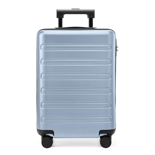 Image of NINETYGO Large Checked Luggage 28 Inch, Checking In Luggage with Smooth Double Spinner Wheels, Hard Shell PC+ABS Suitcase, Lightweight Travel Luggage, TSA Approved (Blue, Andes)
