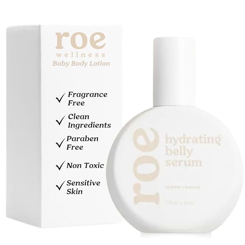Image of Roe Wellness Stretch Mark Belly Serum/Oil for Sensitive Skin with Long and Short-term Hydration, Increases Skin Elasticity and Firmness Reduce Stretch Marks (Belly Serum)