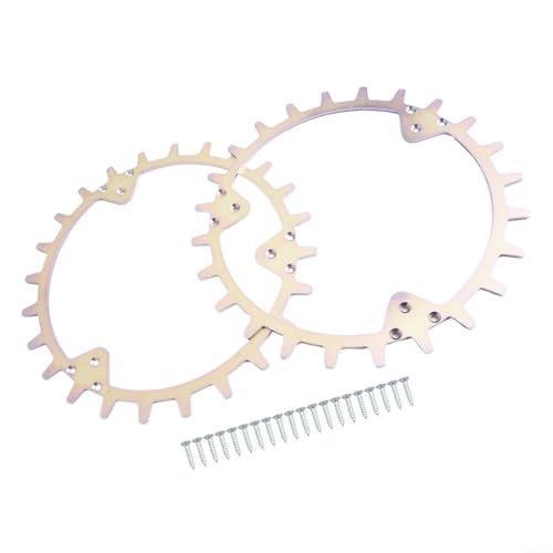 Yuanpgky Traktionsräder für Robotermäher aus Edelstahl für 420/320/430X/435X/440/450X Modelle mit 255 mm Größe und rutschfesten Spikes