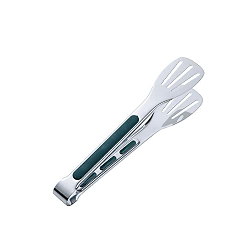 Pinzas Cocina Pinzas de Cocina de Acero Inoxidable, con Silicona, for freír, cocinar, Pan, Tamaño: 24 * 4,5 cm, Flexible for Usar