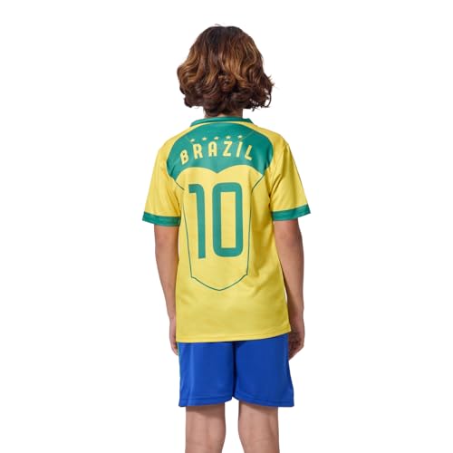 HANLIDA Kids Brazil Fan Jersey