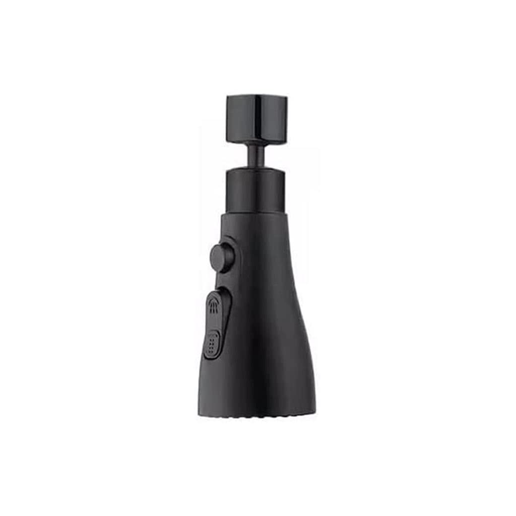 CXBDDF 360° drehbarer Universal-Spritzfilter, Wasserhahn-Sprühgerät, flexible Wasserhahndüse, Badezimmer, Küche, Wasserhahn-Verlängerungsadapter (Argento)