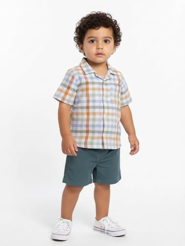 Image of Nautinati Boys Printed Shirt & Short Clothing Set Combo | Age 0-3 Years