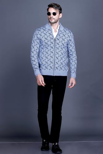 Image of GODFREY Full Sleeve Zipper Sweater for Man Winter Wear -Mens Woolen Sweaters Turtle Neck
