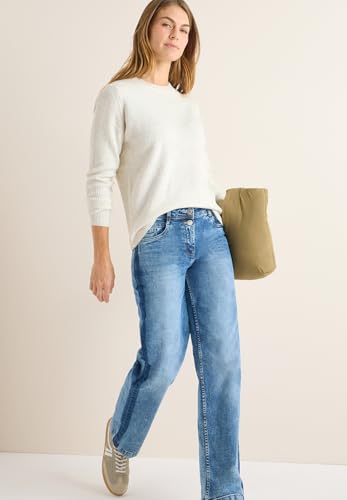 Cecil Pullover mit Strukturdetails Eggshell Melange L – Ansicht 3