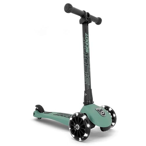 Scoot & Ride Stand-up Push Scooter for Children Ages 3-6, Highwaykick 3, Forest