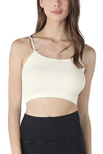Image of NIKIBIKI Women Seamless Classic Crop Top Bralette, Made in U.S.A, One Size